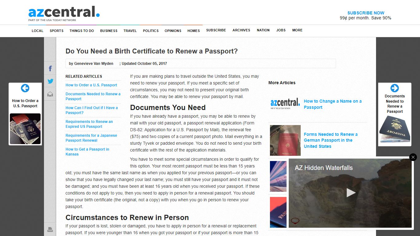 Do You Need a Birth Certificate to Renew a Passport?